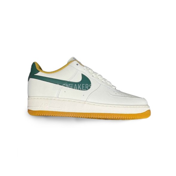 Унисекс кроссовки Nike Air Force 1 White/Green Swoosh