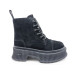 Женские ботинки SMFK High Boots Suede Black