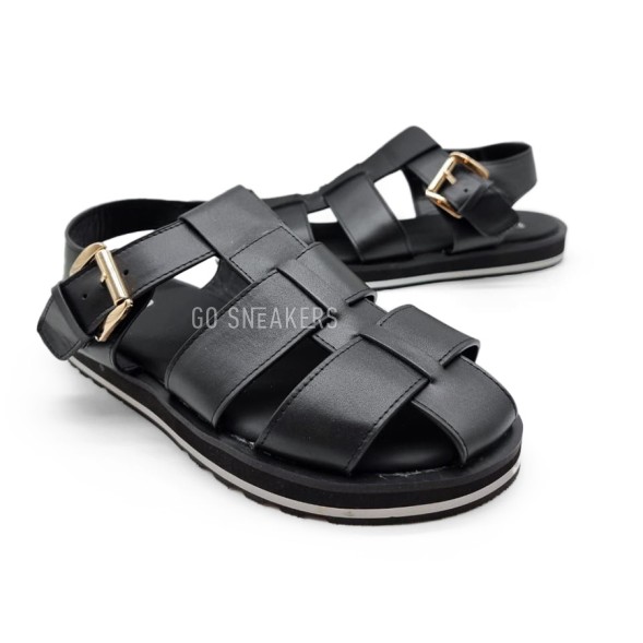 Мужские сандалии Dior Sandals Leather Black