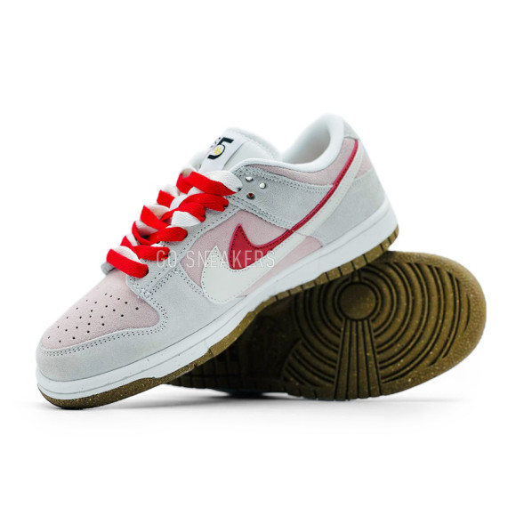 Унисекс кроссовки Nike Sb Dunk Low White Light/Pink/Grey