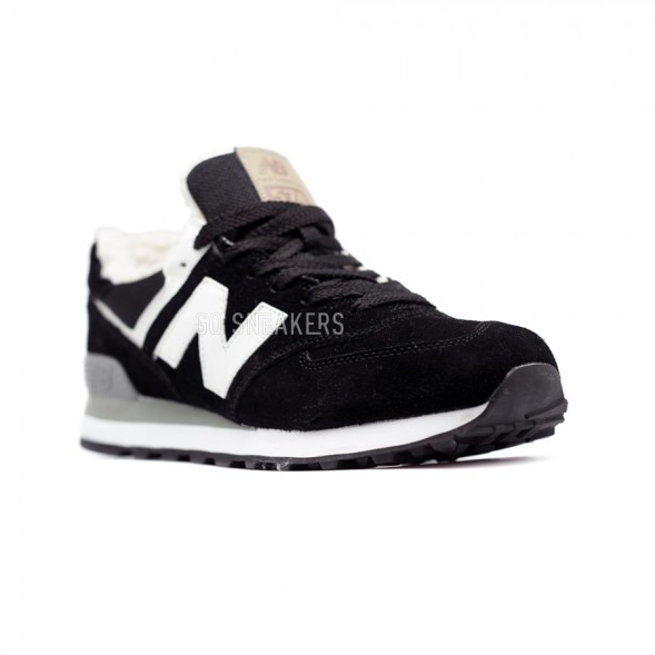 Женские зимние кроссовки New Balance 574 Black