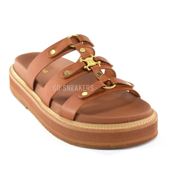 Женские шлепки Celine Spanking Brown