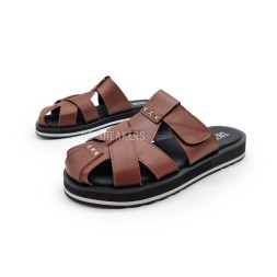 Dior Flip-flop Leather Chocolate