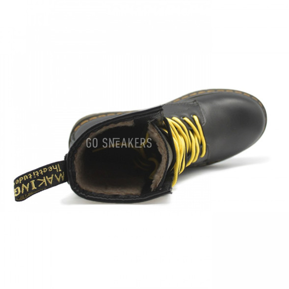 Мужские ботинки с мехом Dr. Martens Black