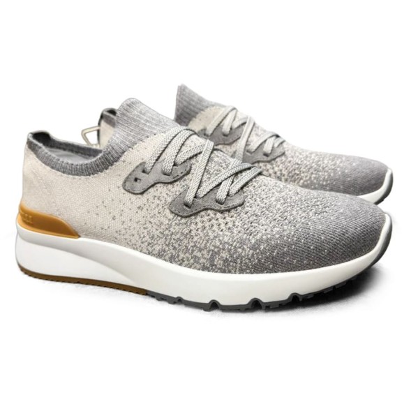 Мужские кроссовки Brunello Cucinelli Textile Run White