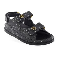 Chanel Sandals Jeans Black