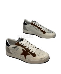 Golden Goose Ballstar White/Brown Glitter