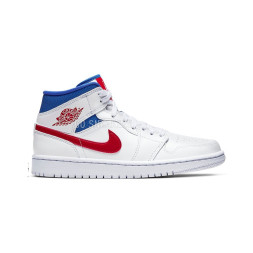 Nike Air Jordan 1 Mid White Red Royal