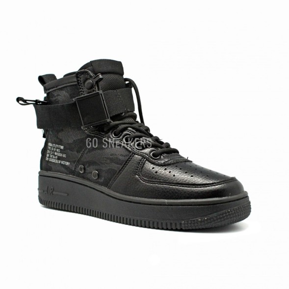 Мужские кроссовки Nike SF AF1 Air Force 1 Black Military Hazel