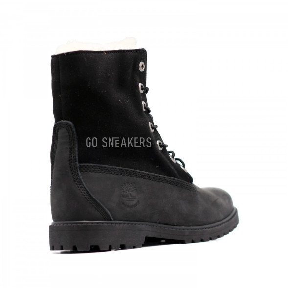 Женские ботинки с мехом Timberland Teddy Fleece Black
