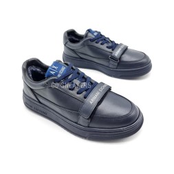 Armani Excahnge Winter Leather Navy