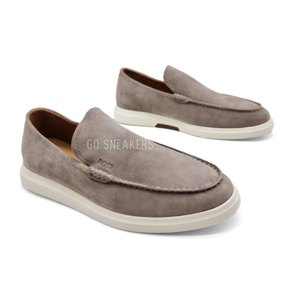 Мужские лоферы Hugo Boss Loafers Suede Dusk