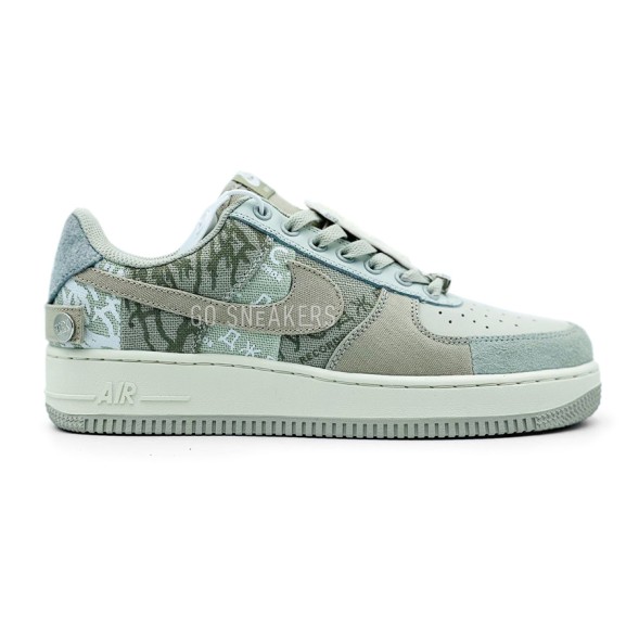 Унисекс кроссовки Nike Air Force 1 Travis Scott Textile Beige
